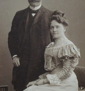 Julius Wagner, dentysta z Oławy z żoną, Fotografia ze zbiorów Fundacji "Shalom"